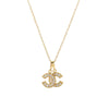 Women's Titanium Steel Double C Necklace With Gold Micro Inlay And Geometric Design