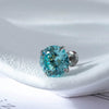 Women's Titanium Steel Ear Nail With Geometric Zircon And Zirconia Processing