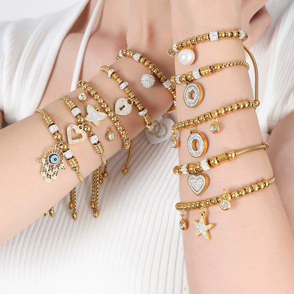 Women's 316L Stainless Steel Electroplated Geometric Bracelet Jewelry