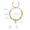 Women's 316L Stainless Steel Electroplated Geometric Bracelet Jewelry