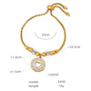 Women's 316L Stainless Steel Electroplated Geometric Bracelet Jewelry