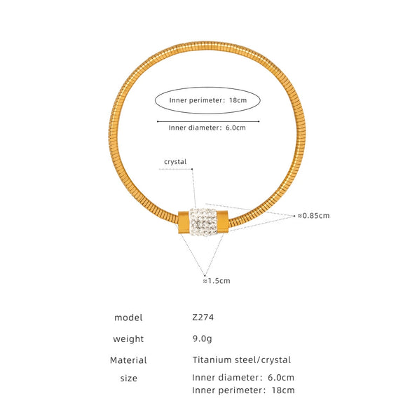Women's 316L Stainless Steel Electroplated Heart And Geometric Pendant Bracelet New Retro Style