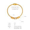 Women's 316L Stainless Steel Electroplated Heart And Geometric Pendant Bracelet New Retro Style