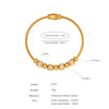 Women's 316L Stainless Steel Electroplated Heart And Geometric Pendant Bracelet New Retro Style