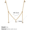 Women's 316L Stainless Steel Electroplating Fashion Niche Design Cold Clavicle Necklace
