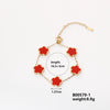 Women's Titanium Steel Five Leaf Clover And Plum Blossom Light Luxury Style Electroplated Bracelet Jewelry