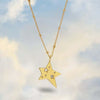 Women's Titanium Steel Fivepointed Star Geometric Personality Clavicle Necklace With Furnace Vacuum Electroplating