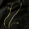 Women's Titanium Steel Flat Snake Chain Necklace Simple Geometric Clavicle Necklace With Electroplated Elegant Minimalist Style