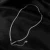 Women's Titanium Steel Flat Snake Chain Necklace Simple Geometric Clavicle Necklace With Electroplated Elegant Minimalist Style