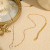 Women's 316L Stainless Steel Flower Necklace Light Luxury Ins Style Electroplated