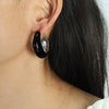 Women's 316L Stainless Steel French Retro Style Earrings With Geometric Ushaped And Dropshaped Patterns And Dripping Oil Design