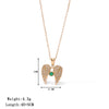 Women's Titanium Steel Geometric Angel Wings Necklace With Electroplating