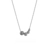 Women's Titanium Steel Geometric Bead Necklace With Electroplating And Bamboo Chain Style Ins Niche Design