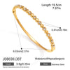 Women's Titanium Steel Geometric Bracelet With Rhinestone Clasp Electroplated Stainless Steel Non Fading Light Luxury Jewelry