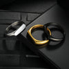 Women's Titanium Steel Geometric Casting Electroplated Ring Minimalist Style
