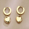 Women's Titanium Steel Geometric Clover Ear Studs Earrings With Electroplating