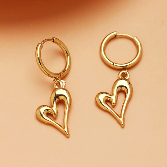 Women's Titanium Steel Geometric Clover Ear Studs Earrings With Electroplating