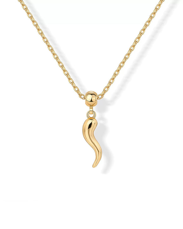 Women's Titanium Steel Geometric Cowboy Boots Pendant Necklace With Furnace Vacuum 18K Real Gold Electroplating Retro And Simple Style