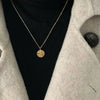 Women's Titanium Steel Geometric Cross Chain Necklace With 18K Gold Plated Electroplating Light Luxury Style