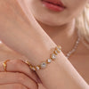 Women's Titanium Steel Geometric Design Electroplated Bracelet Jewelry