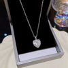 Women's Titanium Steel Geometric Design Mixed Gemstone Setting Cross Chain Necklace