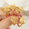 Women's 316L Stainless Steel Geometric Diamond Open Ring Gold Plated French Style Light Luxury Fashion Niche