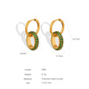 Women's 316L Stainless Steel Geometric Electroplated Allmatch Earrings