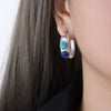 Women's 316L Stainless Steel Geometric Electroplated Allmatch Earrings