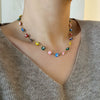 Women's Titanium Steel Geometric Electroplating Light Luxury Clavicle Chain Necklace