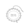 Women's Titanium Steel Geometric Flower Bracelet With Electroplating Design Simple Style