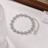 Women's Titanium Steel Geometric Flower Bracelet With Electroplating Design Simple Style