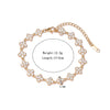 Women's Titanium Steel Geometric Flower Bracelet With Electroplating Design Simple Style