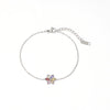 Women's Titanium Steel Geometric Flower Style Electroplating Bracelet Jewelry