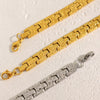 Women's 316L Stainless Steel Geometric Gold Plated Electroplated Minimalist Bracelet Jewelry