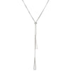 Women's Titanium Steel Geometric Heart Shape Pullout Clavicle Chain Necklace With Electroplating And Snake Bone Chain Style