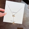 Women's Titanium Steel Geometric High Sense Electroplated Cross Chain Necklace