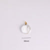 Women's Titanium Steel Geometric Love Necklace With O Word Chain Set With Diamonds And Plated 18K Gold
