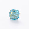 Women's Titanium Steel Geometric Octagon Rose Cut Zircon Earrings