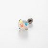 Women's Titanium Steel Geometric Octagon Rose Cut Zircon Earrings