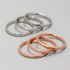 Women's Titanium Steel Geometric Ring With 18K Gold Electroplating