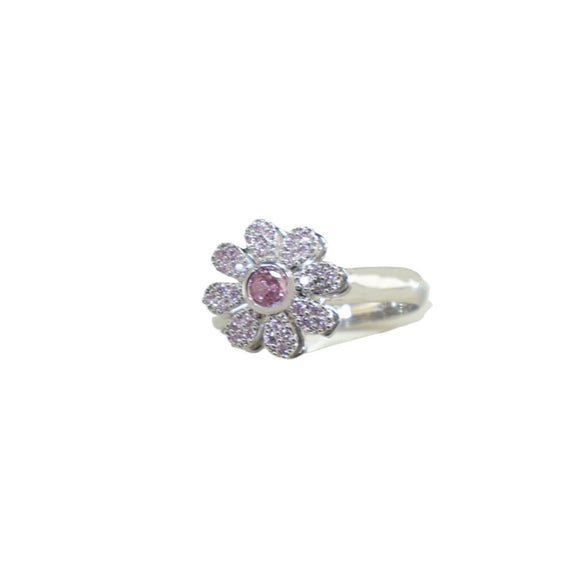 Women's Titanium Steel Geometric Rotating Zircon Ring Real Gold Plated Enhanced Color Retention Simple Style