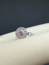Women's Titanium Steel Geometric Rotating Zircon Ring Real Gold Plated Enhanced Color Retention Simple Style