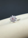 Women's Titanium Steel Geometric Rotating Zircon Ring Real Gold Plated Enhanced Color Retention Simple Style