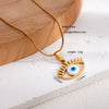 Women's Titanium Steel Geometric Snake Bone Chain Clavicle Necklace With Electroplating Treatment