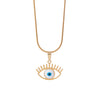 Women's Titanium Steel Geometric Snake Bone Chain Clavicle Necklace With Electroplating Treatment