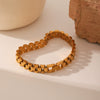 Women's Titanium Steel Geometric Style Bracelet With Vacuum Electroplating And Fine Polishing