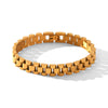Women's Titanium Steel Geometric Style Bracelet With Vacuum Electroplating And Fine Polishing