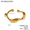 Women's Titanium Steel Geometric Style Light Luxury Bracelet With Electroplating Treatment