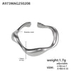 Women's Titanium Steel Geometric Style Light Luxury Bracelet With Electroplating Treatment