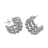Women's Titanium Steel Geometric Style Polish Earrings